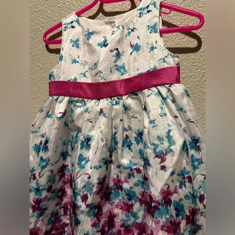 NWOT Gymboree Multi Color Floral Girl Dress Size 2T
